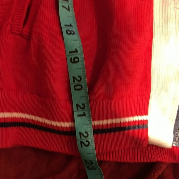 Tommy Hilfiger fill zipper knit  multi color unisex jacket sweater Sz S - Picture 7 of 13